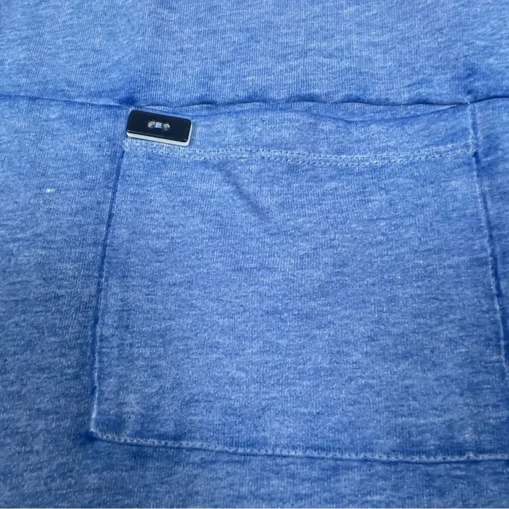 SOFT SURROUNDINGS blue soft lightweight cowl neck tunic sweater, size PM - Picture 6 of 11